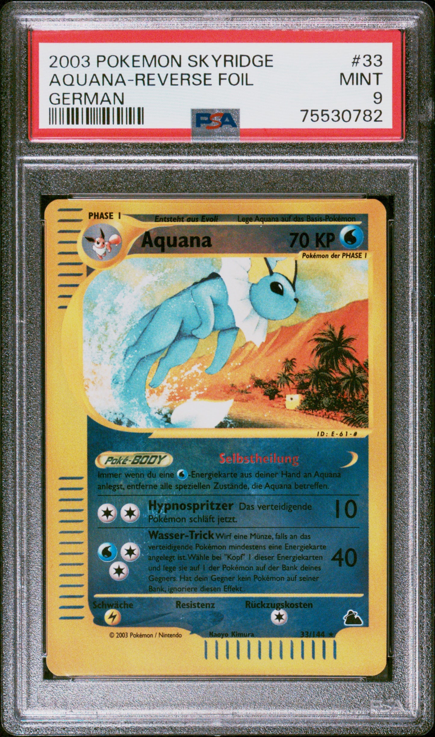 Aquana Reverse Foil (SK33) PSA 9 DE