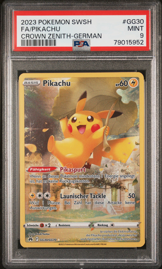 Zenit der Könige Pikachu GG30 PSA 9