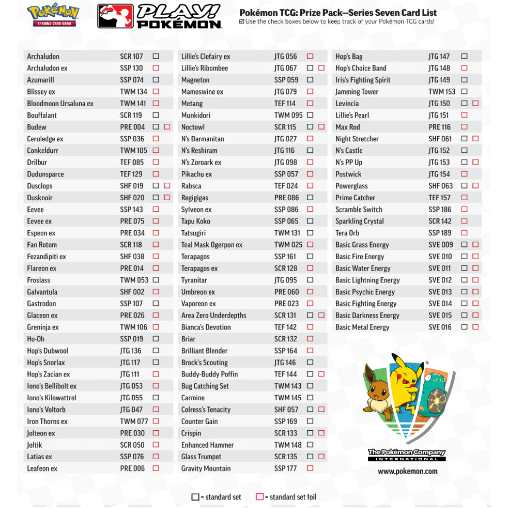 Pokemon PLAY! Prize Pack Series 7 Englisch