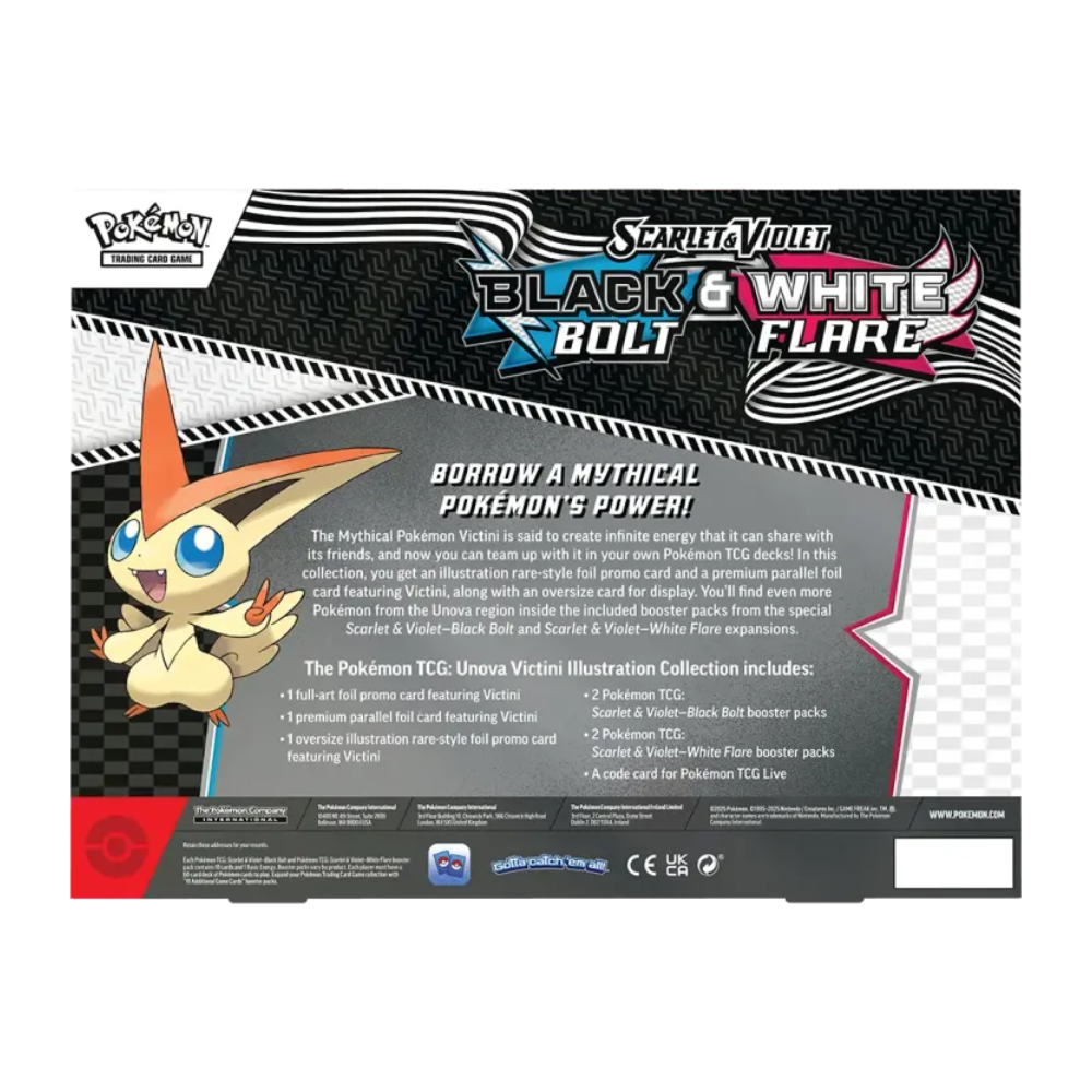 Pokémon Black Bolt & White Flare Unova Victini Illustration Collection Englisch - Vorbestellung zum 01.08.2025!