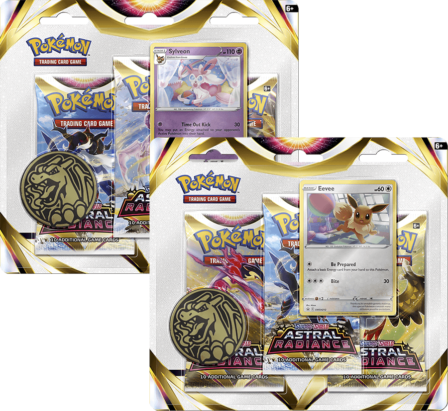 Pokemon Astral Radiance 3-Pack-Blister Englisch