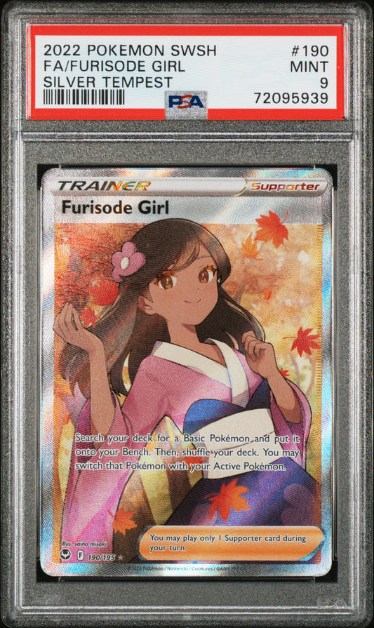 Silver Tempest Furisode Girl #190 PSA 9 EN