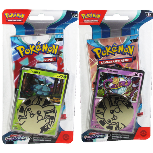 Pokemon Paradoxrift Cheklane Blister Tannza/Fatalitee Deutsch